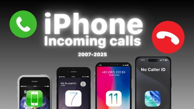 📞✅❌Apple Incoming call through the years (2007-2025) 📞✅❌