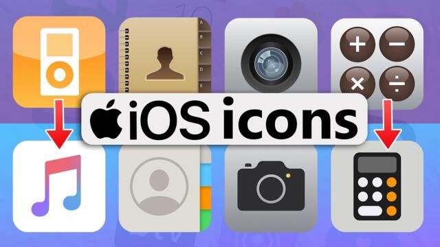 How iOS Icons Have Changed Over Time | iOS Icons Evolution