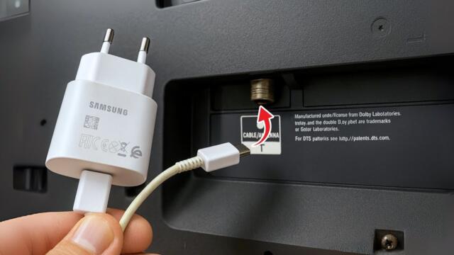 Just Plug the Charger into the TV and Watch All Channels for Free!