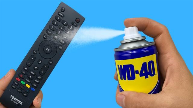 Take a Common WD-40 and Fix All Remote Controls in Your Home!