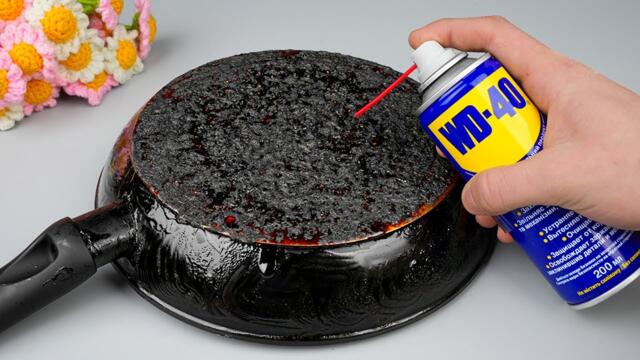 How to Clean the pan from old stains and grease! Easiest and Fastest and Way!