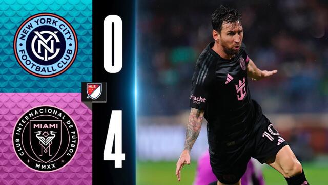 New York City 0-4 Inter Miami | Resumen | MLS 2025