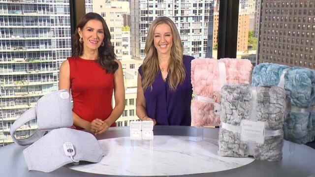 Inside Deals: Sharper Image Heat Wrap, Brilliant Diamond Stud Earrings, Alpine Valley Throw—83% Off