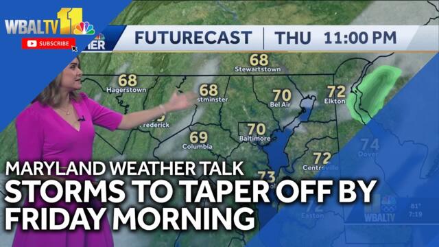 Maryland weather forecast: Warm on Friday, Rain Later Saturday