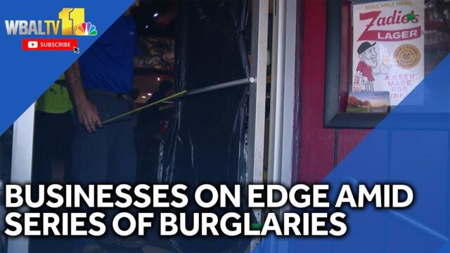 Businesses on edge amid series of burglaries
