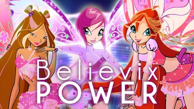 Winx Club | Believix Transformation with POWER Colours! (+ SONG REMIX)