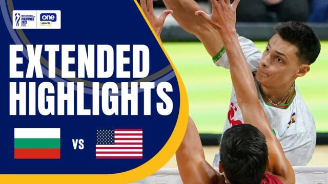 BULGARIA vs. USA | EXTENDED HIGHLIGHTS | 2025 FIVB MEN'S WORLD CHAMPIONSHIP | SEPT. 25