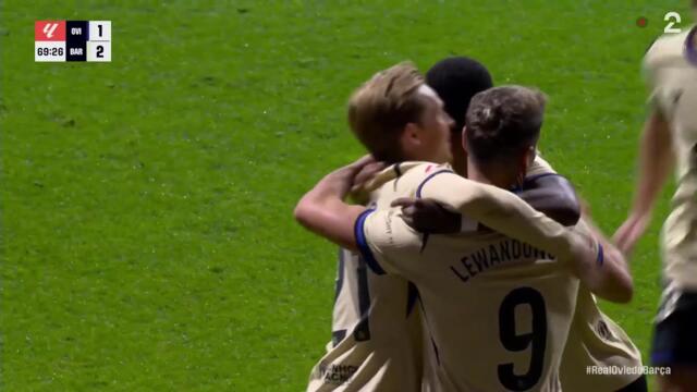 Real Oviedo 1 - 3 Barcelona - Høydepunkter