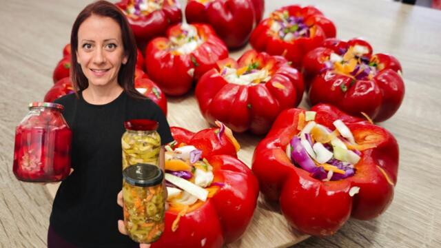 Домашна мешена туршия с пълнени камби без стерилизиране! + бонус 2 рецепти за туршии за 5 мин!