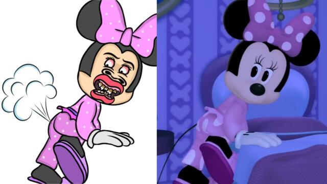 Mickey Mouse Clubhouse - Alarm Clocked Out Minnie's Bow-Toons 😂 Funny Drawing Meme