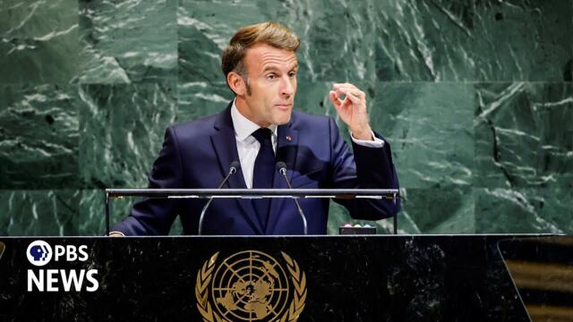 WATCH: French President Emmanuel Macron speaks at 2025 United Nations General Assembly