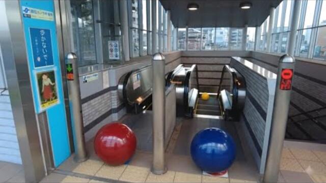 8X エスカレーター 2X エレベーター 六丁の目駅 仙台市営地下鉄 東西線 & AIエスカレーター  2025 08