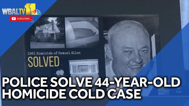 Police solve 44-year-old homicide cold case