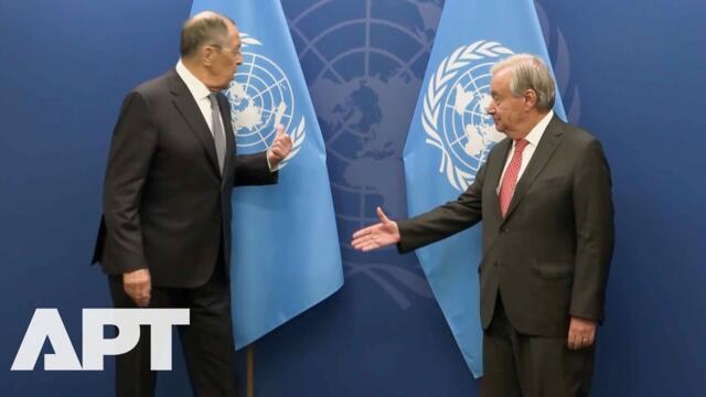 Russian Flag Missing, Lavrov Fires Sharp Joke at UN | APT