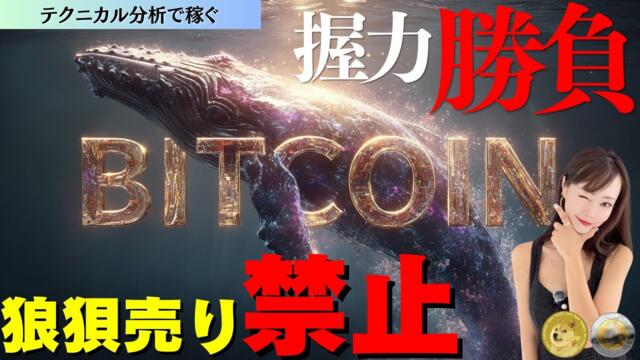 【調整】心配ご無用〜握力勝負で命運分かれる相場の理由ⅠBTC/DOGE/ETH