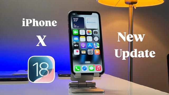 iOS 18 for iPhone X - New Update iOS 18.2.1 on iPhone X - How to install ios 18 on iPhone X