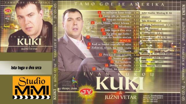 Ivan Kukolj Kuki i Juzni Vetar -  Ista tuga u dva srca (Audio 2003)