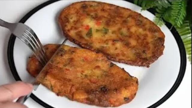 Potato schnitzel. Better than meat. The Patato that drives everyone crazy! No meat. Vegan Recipe