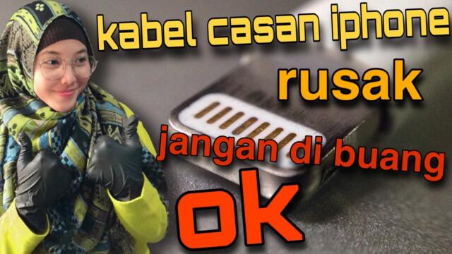 cara memperbaiki kabel casan iphone / tutorial repair cable charger iphone