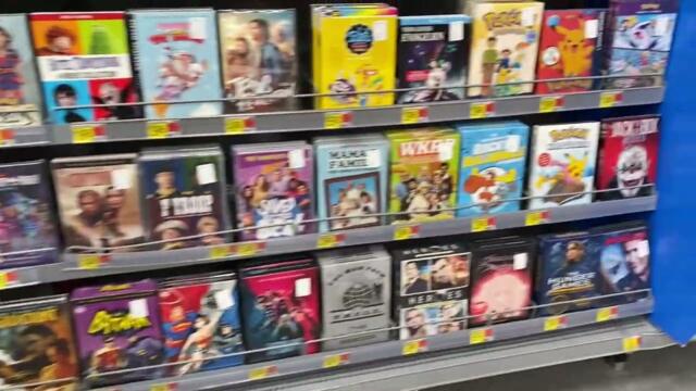 Walmart DVD Section