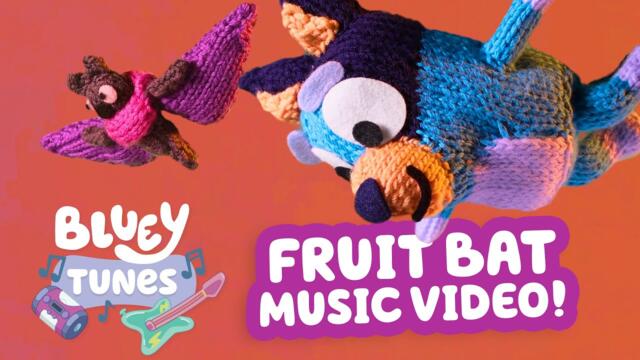 Bluey Fruit Bat Music Video 🦇 🌕 | NEW Bluey Tunes 🎶 💜 | Bluey