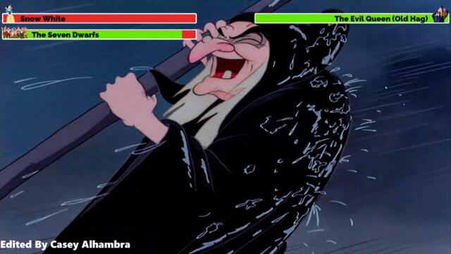 Snow White and the Seven Dwarfs (1937) Final Battle with healthbars (Birthday Special)