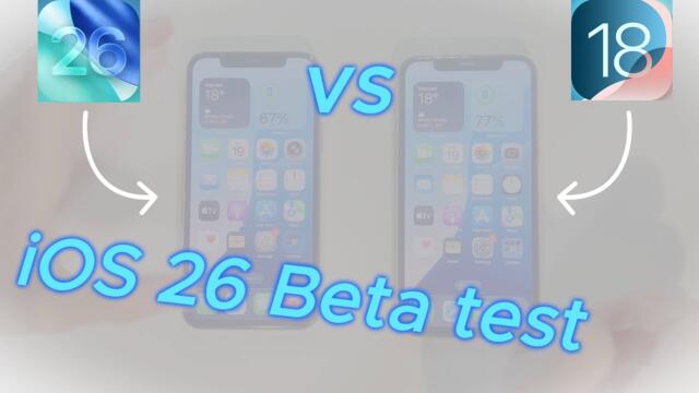 iOS 26 is a scame?! Test of iOS 26 Beta compared to iOS 18.5 and how to install it.