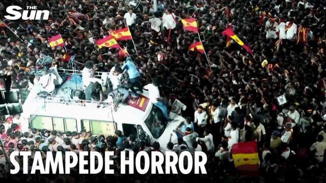 Dozens killed in political rally stampede in India