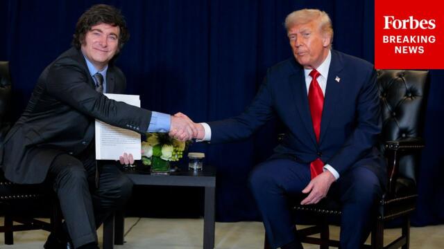 President Trump Meets With President Of Argentina Javier Milei At UNGA