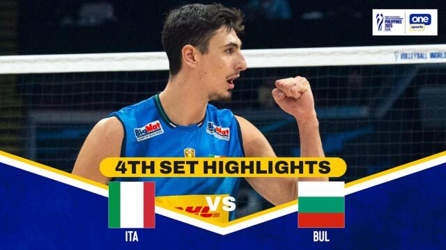 BULGARIA vs. ITALY | SET 4 HIGHLIGHTS | 2025 FIVB MEN'S VOLLEYBALL CHAMPIONSHIP FINALS | SEPT. 28