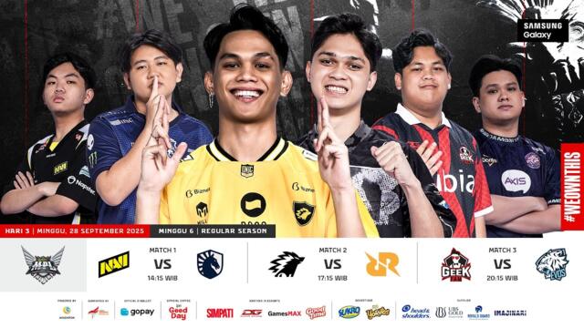 🔴 LIVE | MPL ID S16 | RS Hari 3 Minggu 6 | Bahasa Indonesia