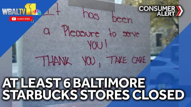Baltimore-area Starbucks locations slated for closure