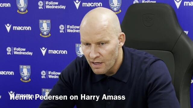 Sheffield Wednesday boss Henrik Pedersen on Man Utd loanee Harry Amass