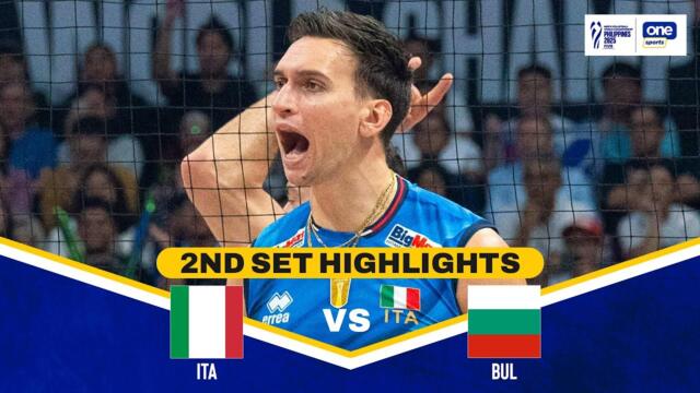 BULGARIA vs. ITALY | SET 2 HIGHLIGHTS | 2025 FIVB MEN'S VOLLEYBALL CHAMPIONSHIP FINALS | SEPT. 28