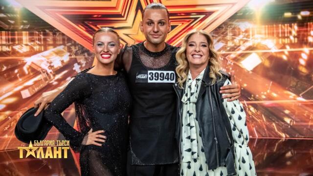 Златен бутон за Ивайло и Елис и техните невероятни спортни танци I България търси талант