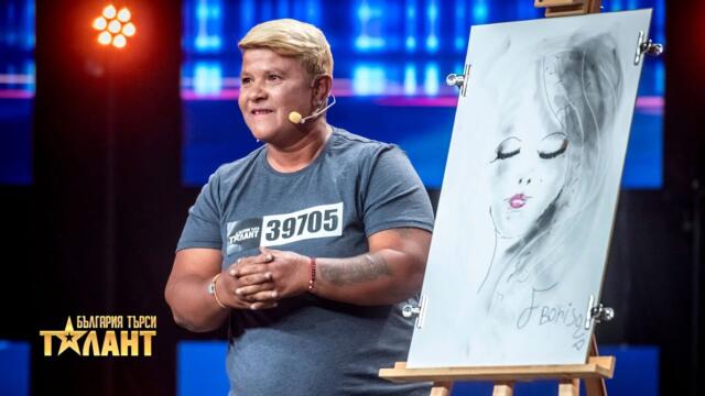 Фанка Борисова рисува и развълнува журито I България търси талант