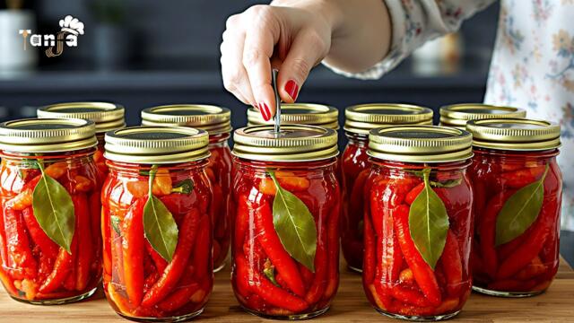 preserve peppers for the winter in 10 minutes! does not spoil for years!