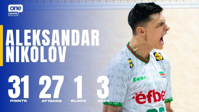 Aleksandar Nikolov ERUPTS in the semifinal vs. Czechia! 🔥| 2025 FIVB Men’s World Championship