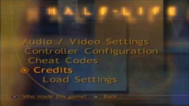 Half Life 1 (PS2) - Hidden Cheat Code