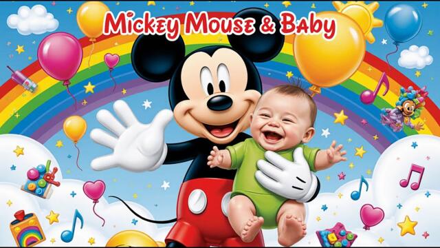 Mickey Mouse & Baby 🌟| Song | Kids rhymes and poems | Chu Chu UTV | For Kids