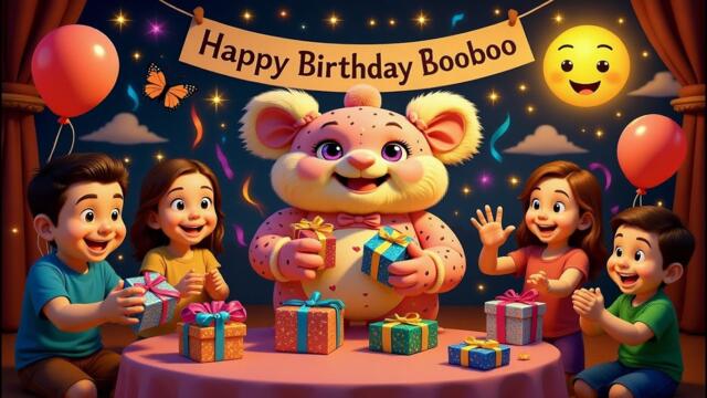 Happy Birthday Booboo 🎂✨ | Fun Kids Birthday Song & Dance