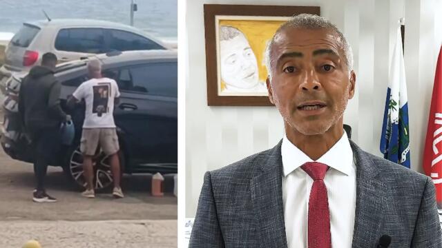 Football legend Romario was left red-faced when his supercar ran out of fuel
