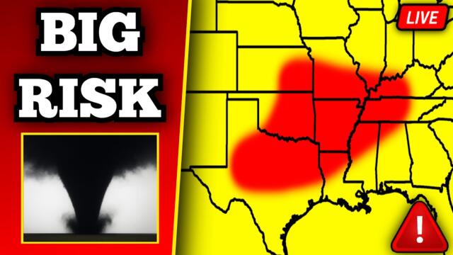 🔴 BREAKING Severe Weather Outbreak Coverage - Large Tornadoes Possible - With Live Storm Chasers