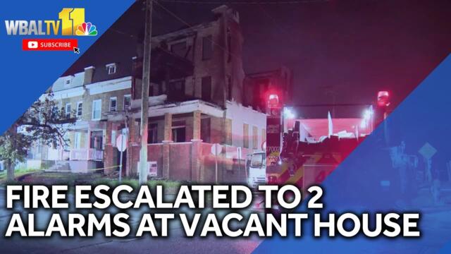 Officials call 2 alarms for West Baltimore fire