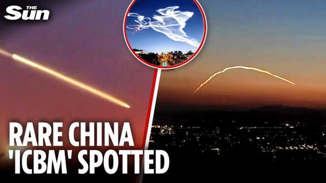 Secret 'Chinese missile test' seen over Beijing