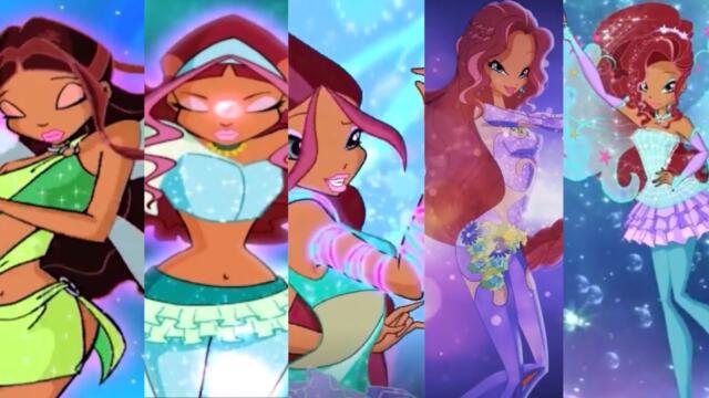 Winx Club : Layla/Aisha All Transformations