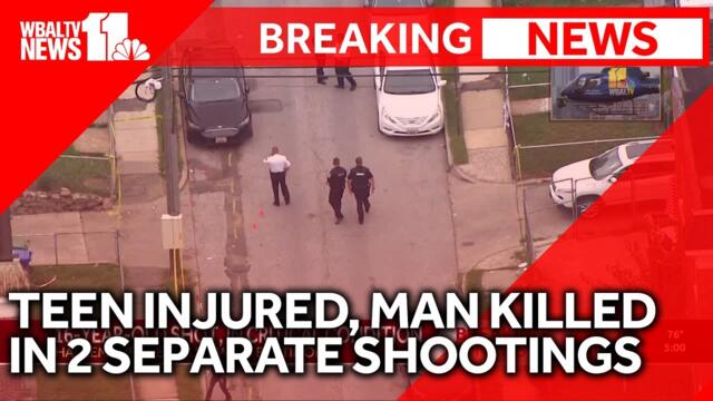Teenager critically injured, man killed in 2 separate shootings