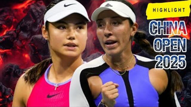 Emma Raducanu vs Jessica Pegula Highlights | China Open 2025
