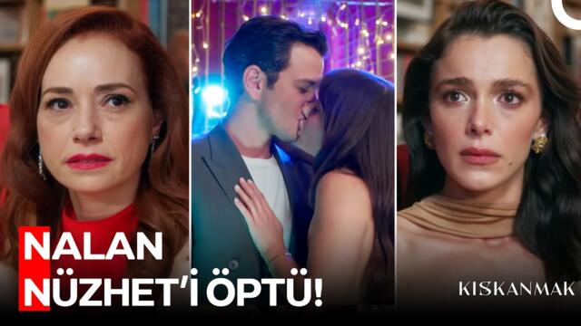 Nalan'dan Herkesi Şaşırtan Öpücük Hamlesi! - Kıskanmak 3. Bölüm (SON SAHNE)