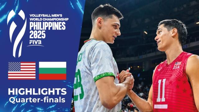🇺🇸 USA vs 🇧🇬 BULGARIA | Highlights | Men’s Volleyball World Championship 2025 🏐🔥 [4K]